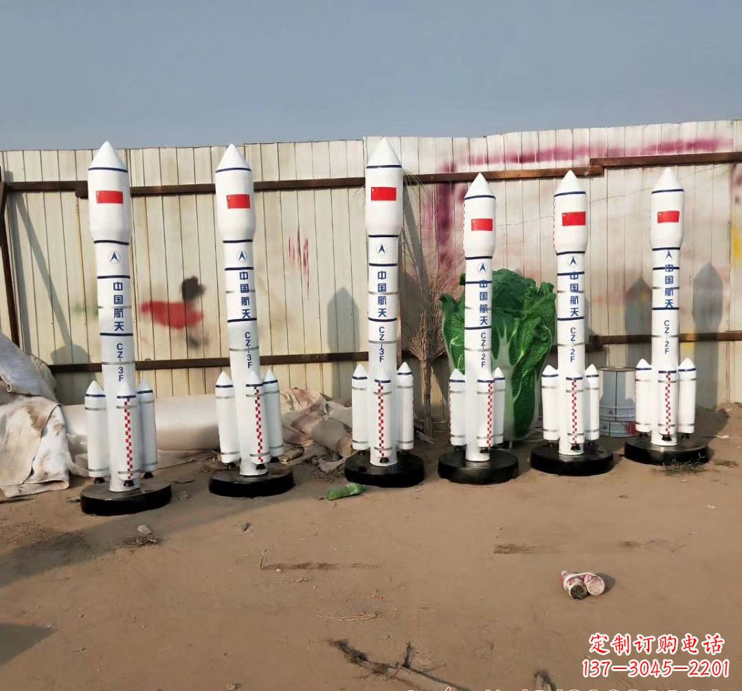 石狮火箭雕塑现代景观艺术的精彩绽放