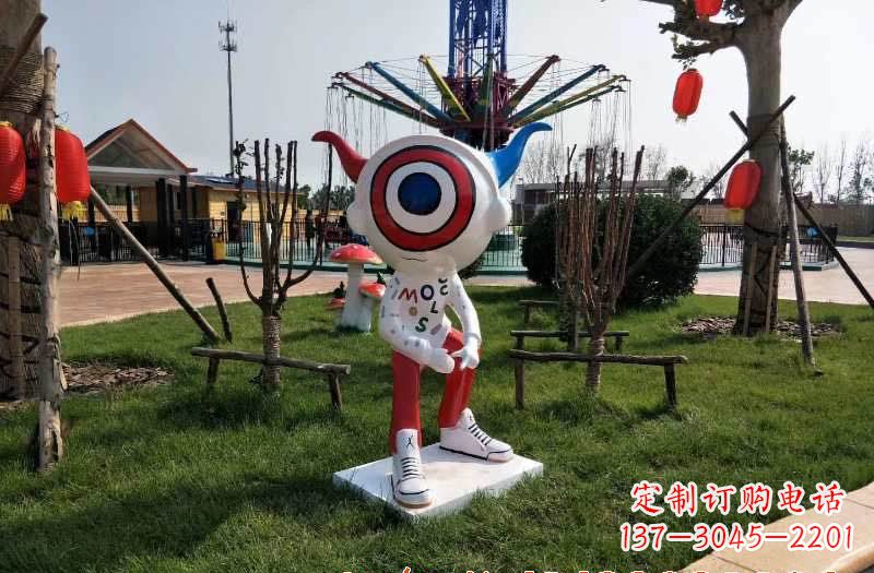 石狮玻璃钢卡通机器人——雕塑艺术的新灵感