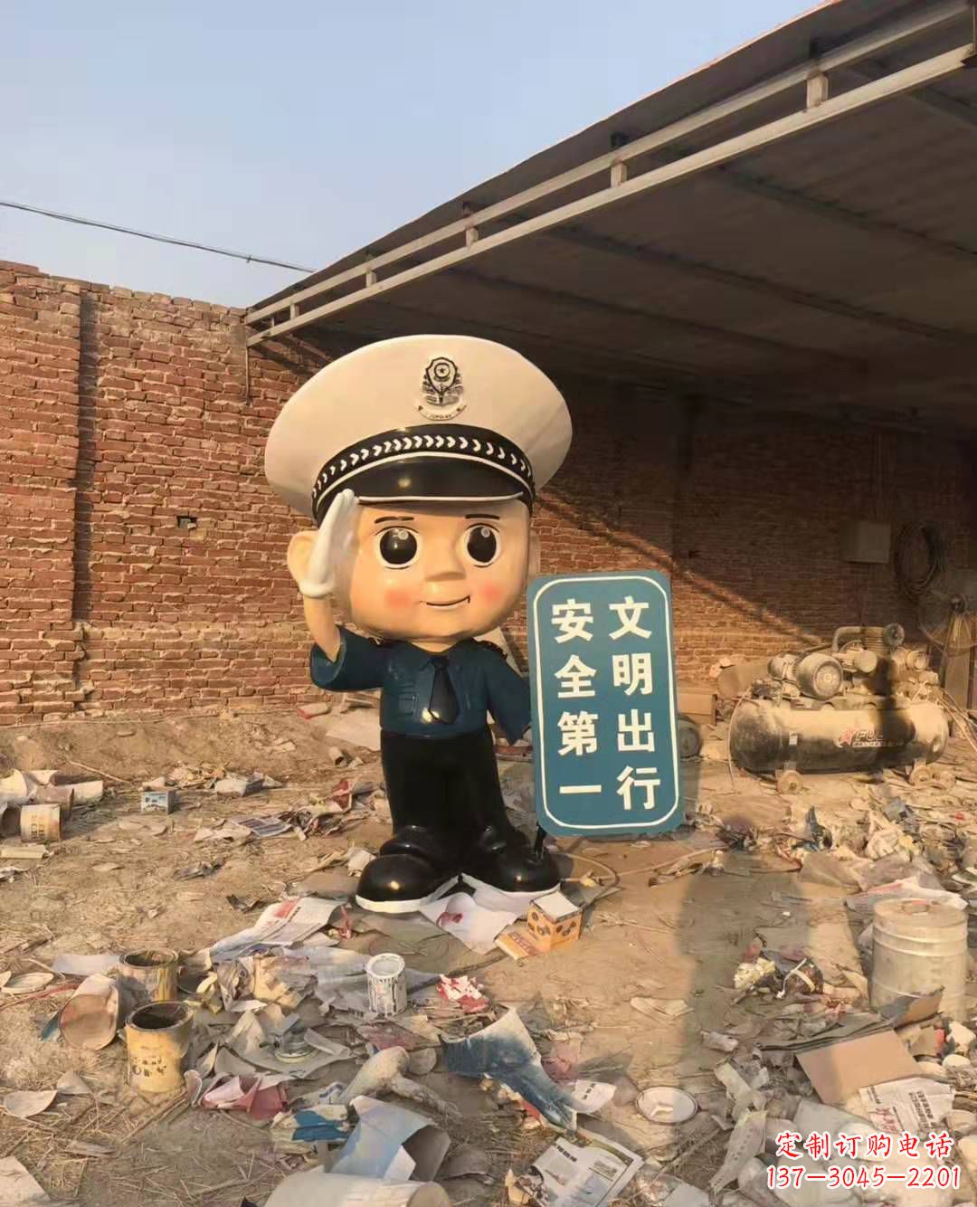 石狮警钟长鸣,安全守护