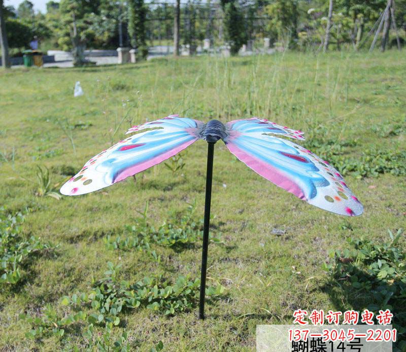 石狮不锈钢彩色蝴蝶雕塑艺术之美