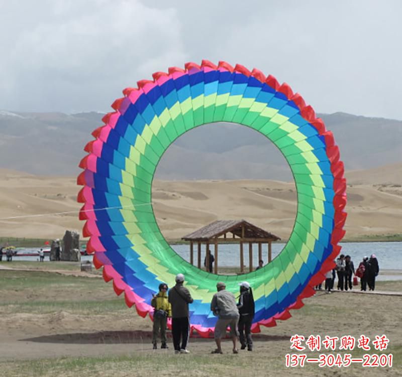 石狮不锈钢彩色圆环雕塑——精致的艺术瑰宝