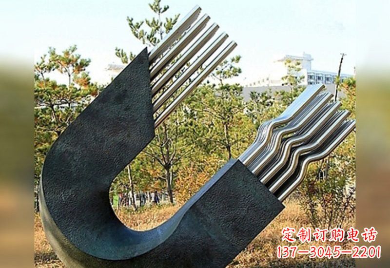 石狮不锈钢磁铁雕塑绚丽多彩的艺术珍品