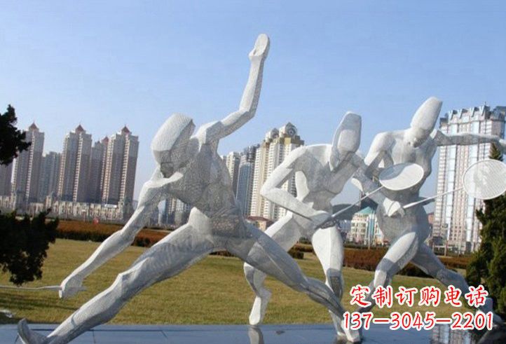 石狮精致不锈钢羽毛球雕塑