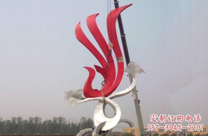 石狮不锈钢凤凰雕塑安装介绍