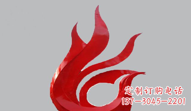 石狮不锈钢凤凰雕塑——传承古代文化之美