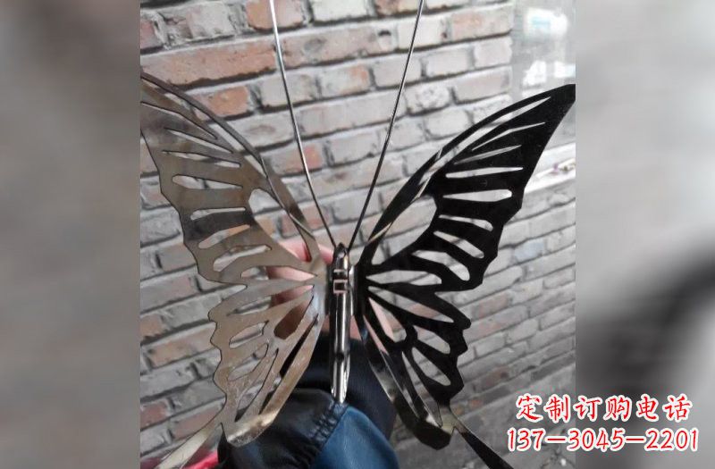 石狮精美不锈钢蝴蝶雕塑