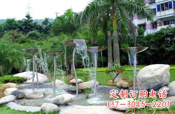 石狮不锈钢喷泉雕塑艺术之美