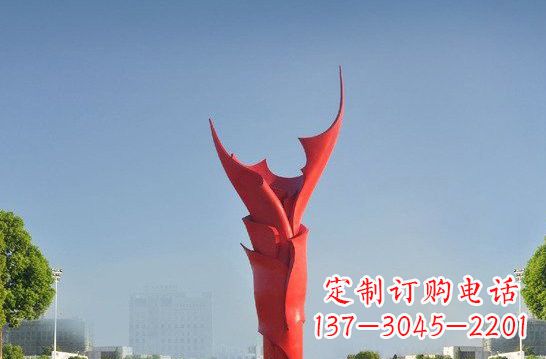 石狮不锈钢火炬雕塑——点燃友谊之火