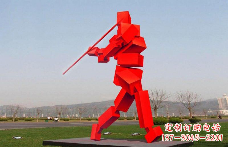 石狮不锈钢标枪雕塑