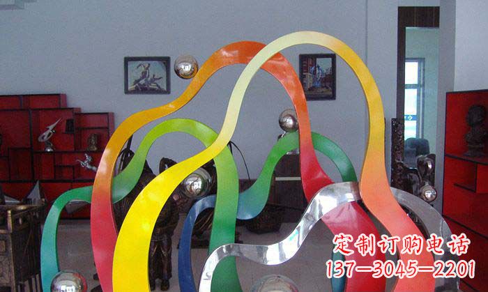 石狮不锈钢假山雕塑构建自然之美