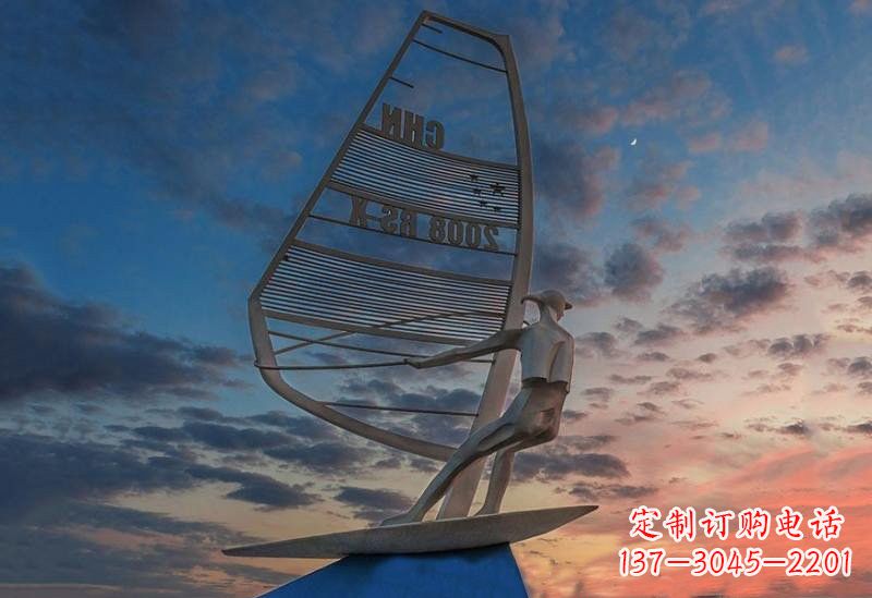 石狮不锈钢帆船雕塑——象征着美丽的梦想