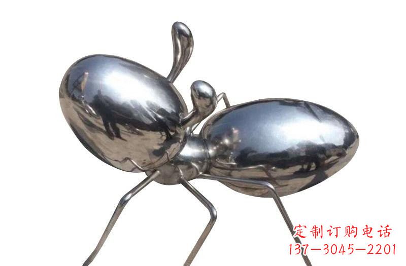 石狮不锈钢抽象蚂蚁雕塑