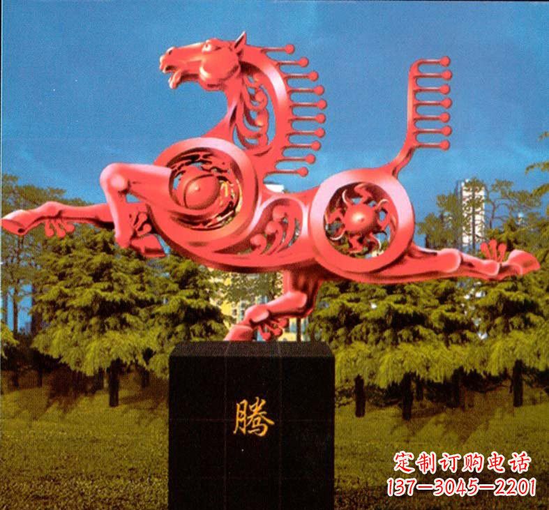 石狮不锈钢抽象马雕塑设计图