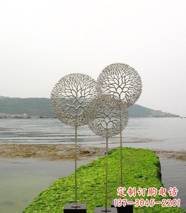 石狮不锈钢抽象蒲公英雕塑