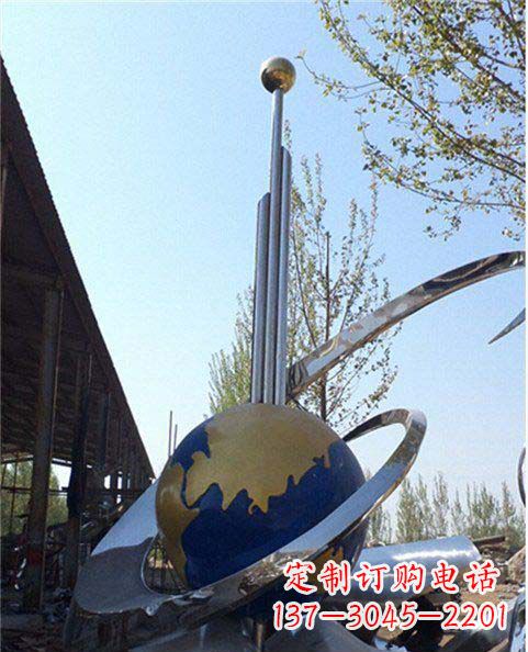 石狮精致的不锈钢地球雕塑