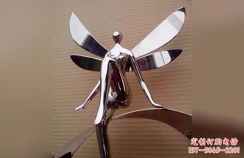 石狮不锈钢天使雕塑