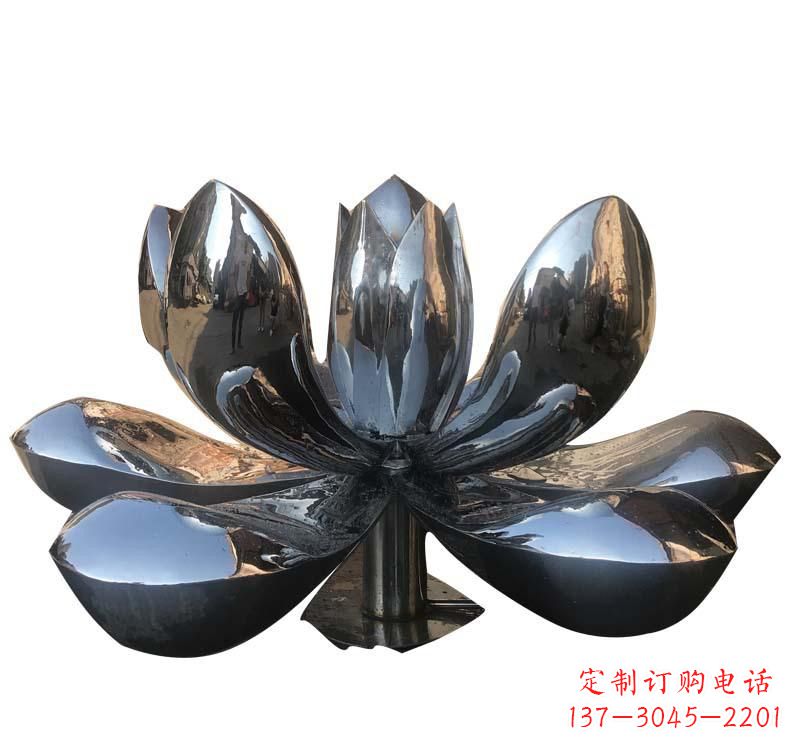 石狮不锈钢创意荷花雕塑