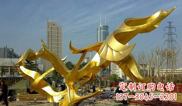 石狮不锈钢大雁雕塑——一件传承中华文化的艺术杰作