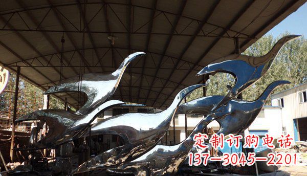 石狮不锈钢大雁雕塑给环境带来生机
