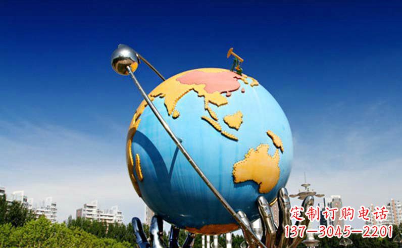 石狮不锈钢地球仪雕塑 (3)