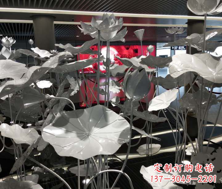 石狮不锈钢锻造荷花雕塑艺术之美