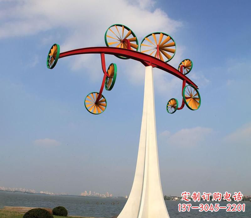 石狮不锈钢风车雕塑艺术美学的完美结合