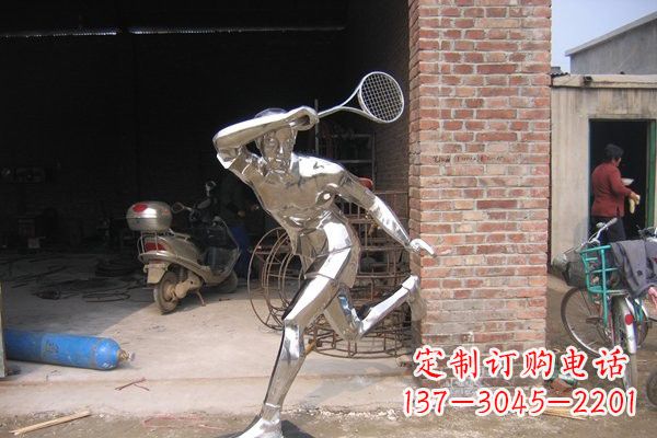 石狮羽毛球雕塑——点亮不锈钢公园