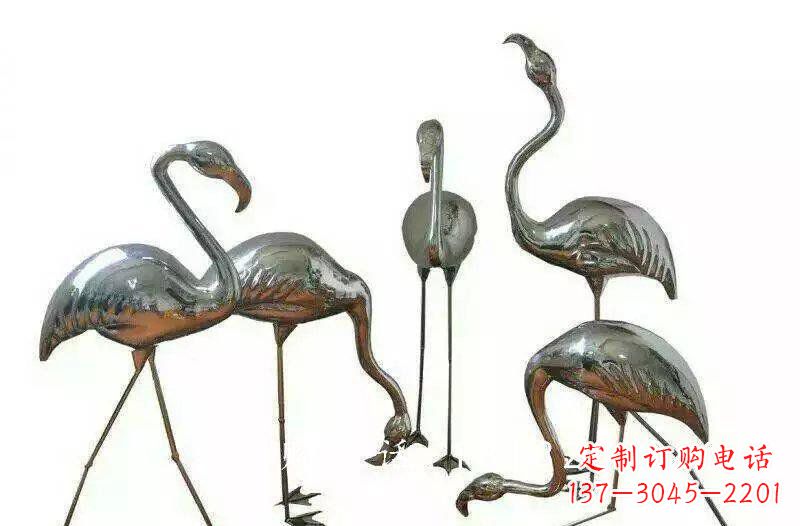 石狮不锈钢火烈鸟雕塑——美丽的自然之美