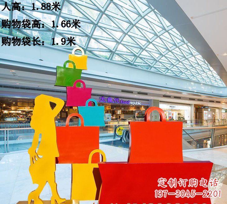 石狮不锈钢购物袋雕塑艺术品的独特之处