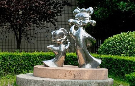 石狮不锈钢古代儿童雕塑让每个孩子都有一个家