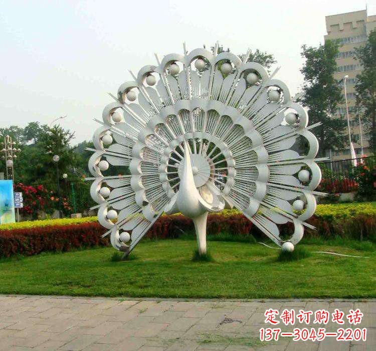 石狮不锈钢孔雀雕塑艺术与美的完美结合