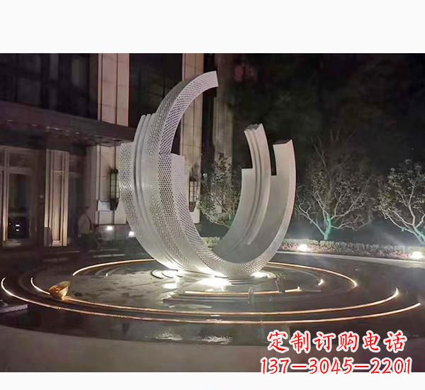石狮不锈钢广场喷泉雕塑精美的艺术珍品