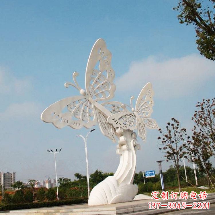 石狮不锈钢蝴蝶雕塑——美丽传递自然之美