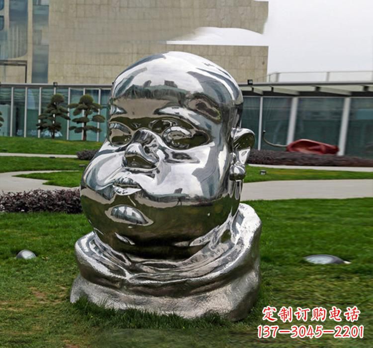 石狮精美不锈钢儿童雕塑