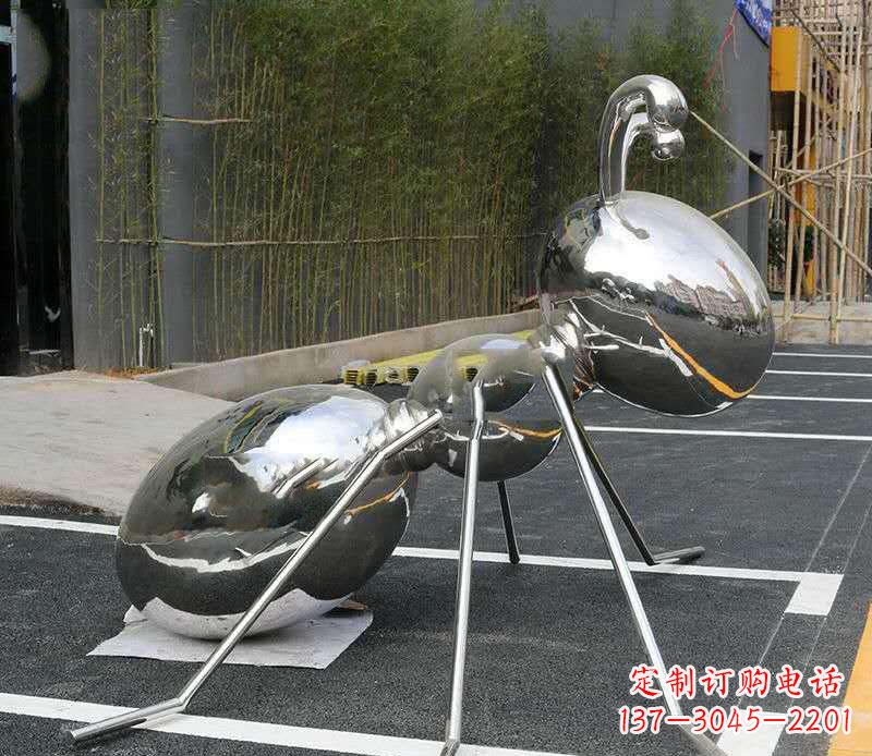 石狮不锈钢蚂蚁雕塑——艺术的融合