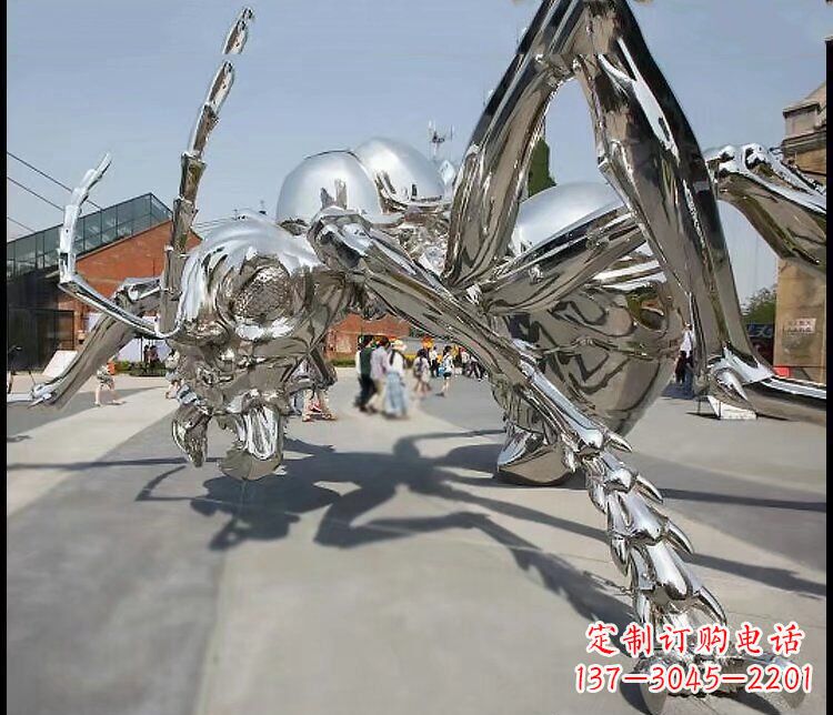 石狮不锈钢蚂蚁雕塑精致的雕刻工艺