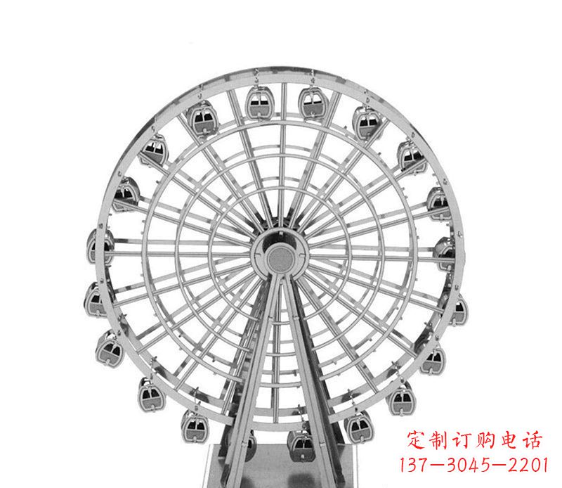 石狮不锈钢摩天轮雕塑引领城市风采