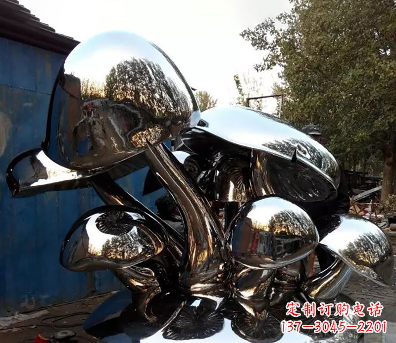 石狮不锈钢蘑菇雕塑令人惊叹的自然之美