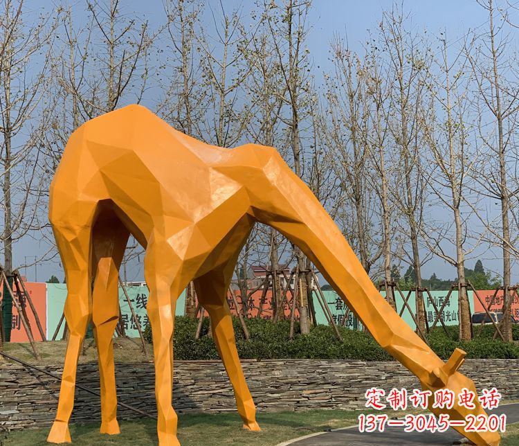 石狮不锈钢雕刻的精美动物雕塑