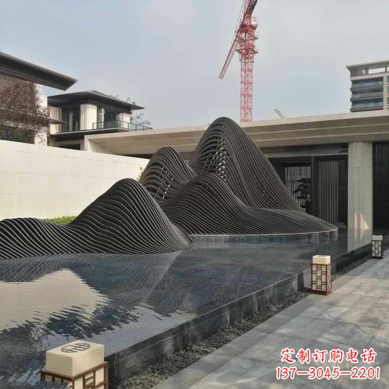 石狮不锈钢铁艺假山艺术性的美化