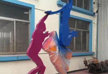 石狮不锈钢篮球运动员雕塑纪念篮球运动传奇