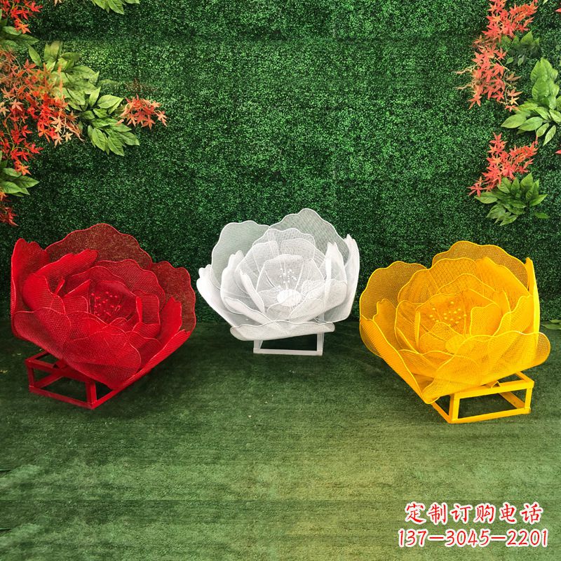 石狮不锈钢玫瑰雕塑精致的艺术品