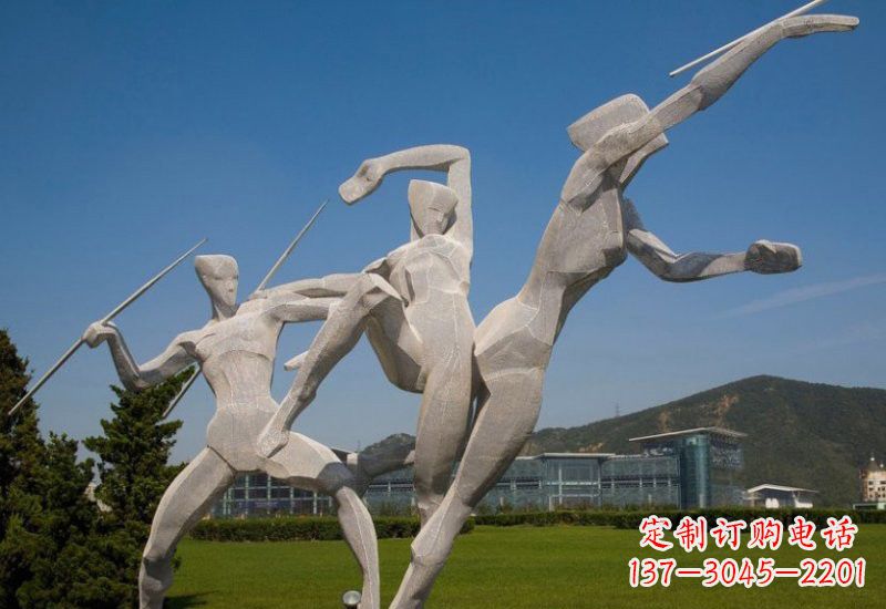 石狮不锈钢标枪雕塑象征勇气和力量