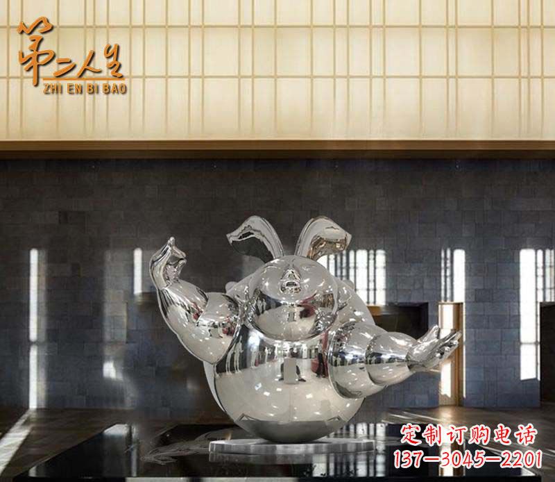 石狮不锈钢兔子雕塑——精致雕刻的艺术品