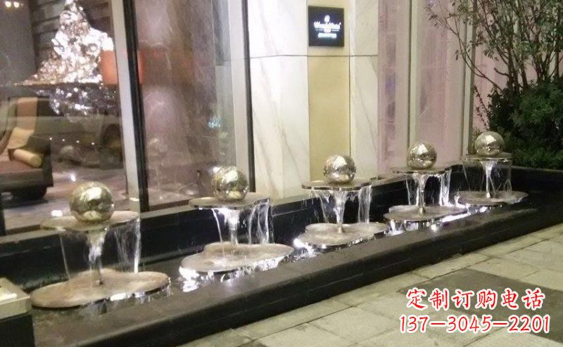 石狮不锈钢小喷泉雕塑美丽之灵
