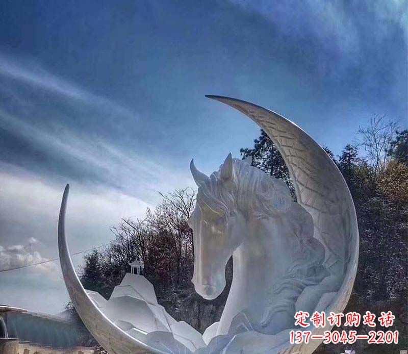 石狮不锈钢月亮雕塑一种独特的艺术品