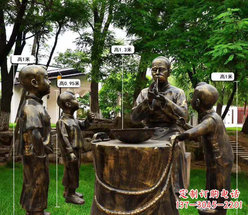 石狮糖人雕塑传承中国古老民间传说
