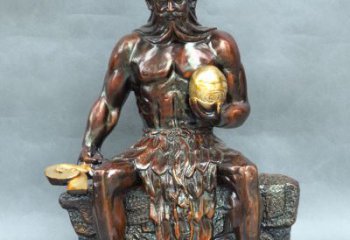 石狮神农大帝坐姿雕塑像