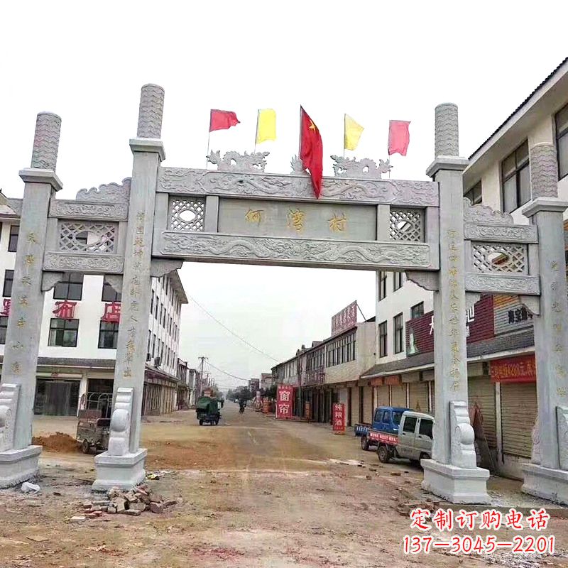 石狮传统文化的珍贵遗产——牌坊雕塑