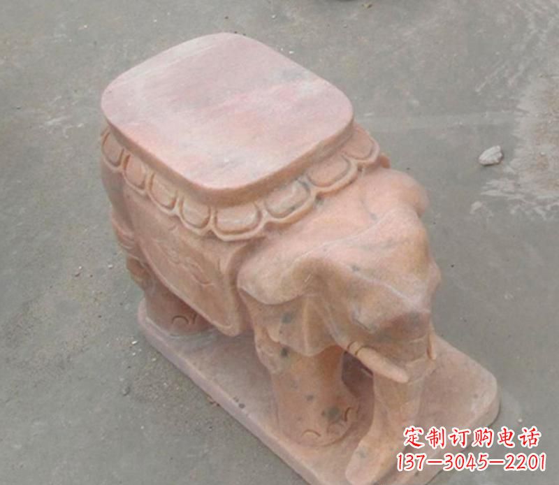 石狮大理石大象石凳